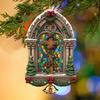 Christmas Jesus Ornaments Religious Acrylic Xmas Tree Hanging Ornaments Christian Keepsake Gift for Home Garden Wall Decor