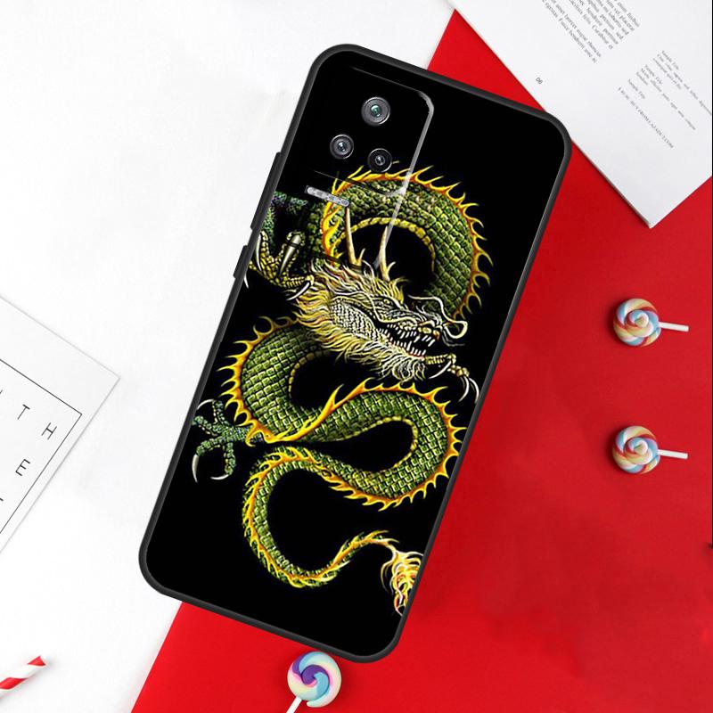 Chinese Dragon Cover For Xiaomi 14T 11T 12T 13T Pro 13 14 15 Ultra POCO X7 Pro X3 X5 X6 F5 F6 M6 Pro Case