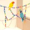 100PCS 200PCS C-Type Plastic Chain Buckle Parrot Toys Mixed Colors Swing Climbing Cage Action Training Toy for Pet Birds