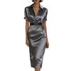 European and American Cross-Border E-commerce Slim-Fit Waist-Cinching High-End Women's Spring/Summer Dress