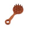 Natural Sandalwood Multi-Functional Head Massager Comb Scalp Therapy Circular Tooth Guasha Scraping Body Massager for Relaxation