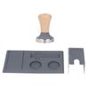 Graue Kaffee-Tampermatte, Pad, Silikon, Kaffee-Eckmatte, Kaffee-Tamperstation für Kaffee