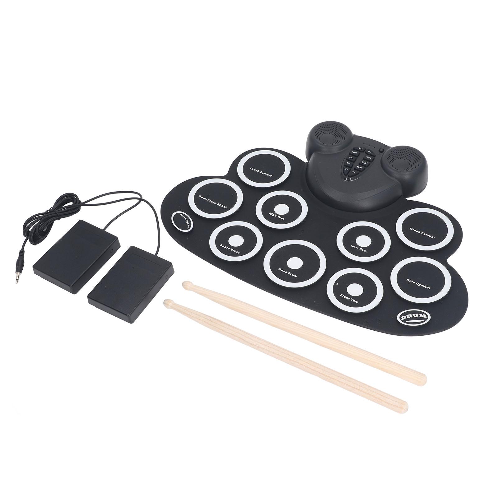 

Roll Up Drum Kit Kids Электронный перезаряжаемый портативный полный набор для начинающих