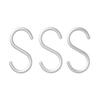 Aluminum Set Silver S-Hook (Small, 3-Piece Set),