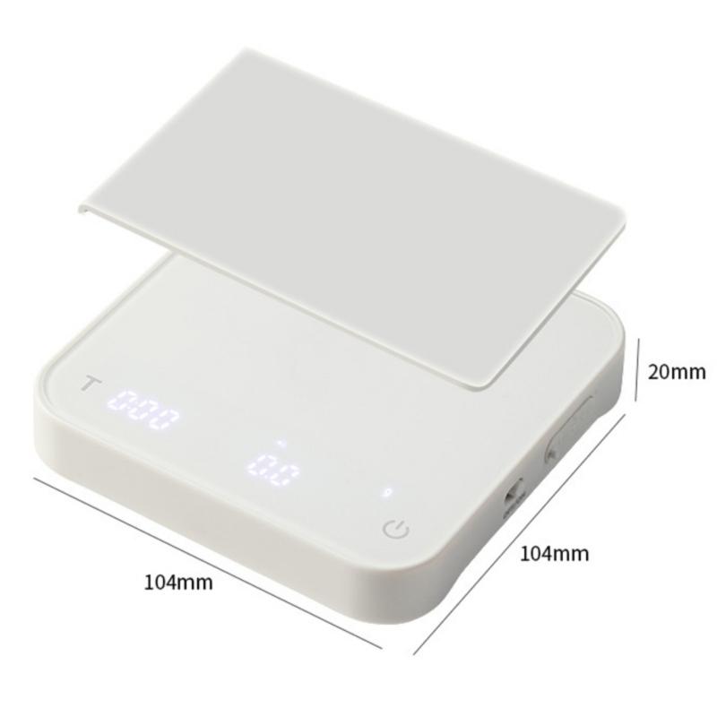 Intelligent Electronic Scale 4 Mode Cooking Timers 0.1g Accuracy Heat Resistant Glass Portable For Home Use