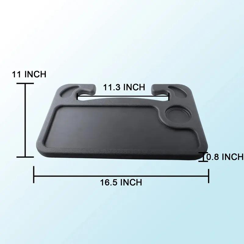 Steering Wheel Car Tray Table Multifunctional Auto Laptop Food Desk with Built-in Cup Holder