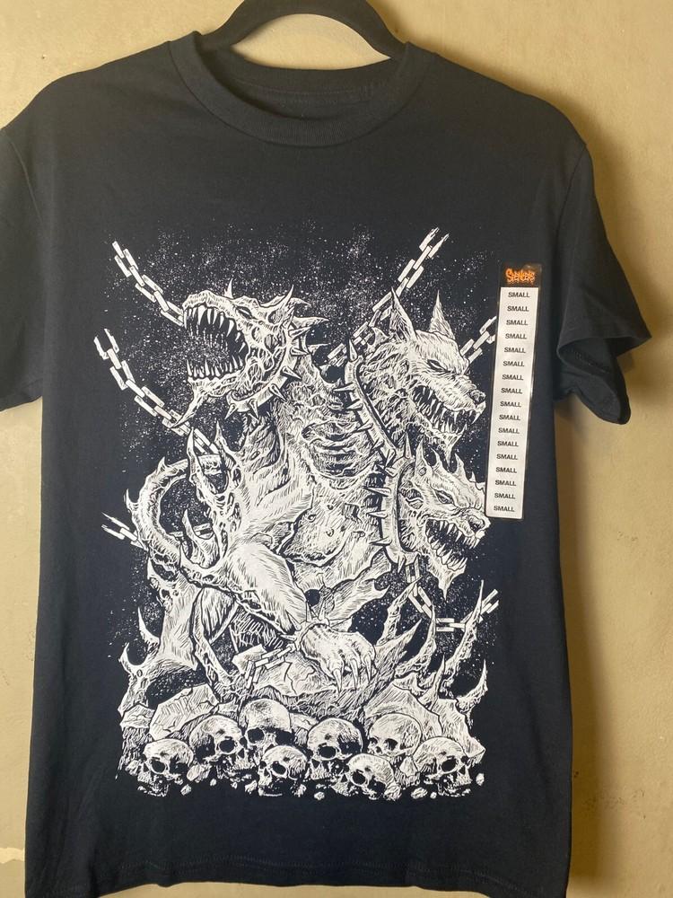 VAMPIRE FREAKS Cerberus Double Sided Black  T-Shirt SZ S-NWT Unisex T-Shirt XXXXL