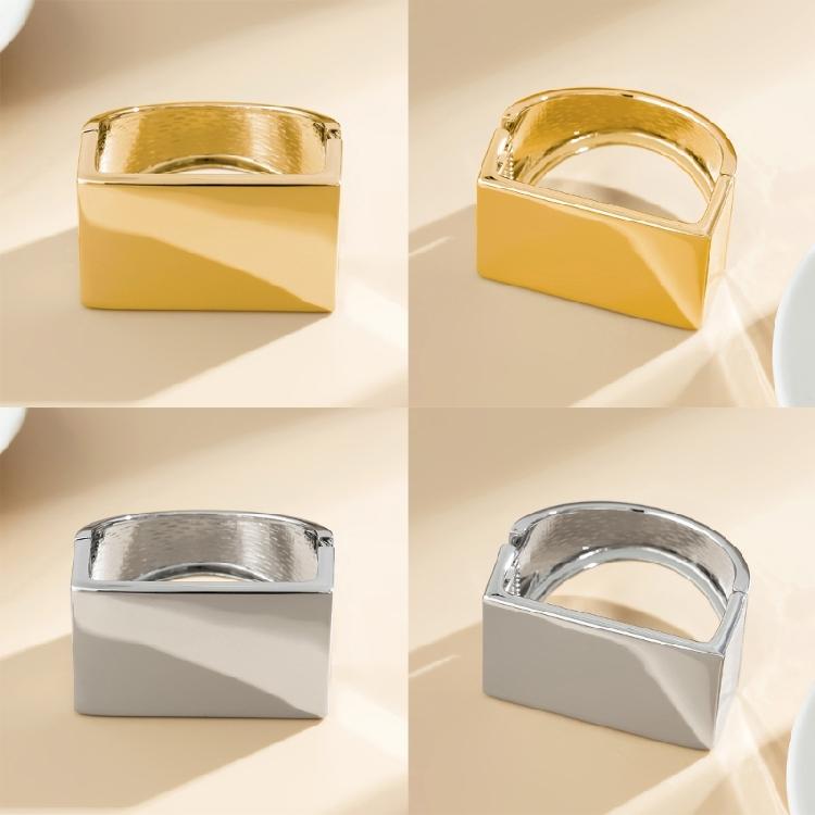 Stylish Geometric Wristband/Finger Ring Handmade Statement Bangle Fashionable Wrist Jewelry for Modern Women and Men