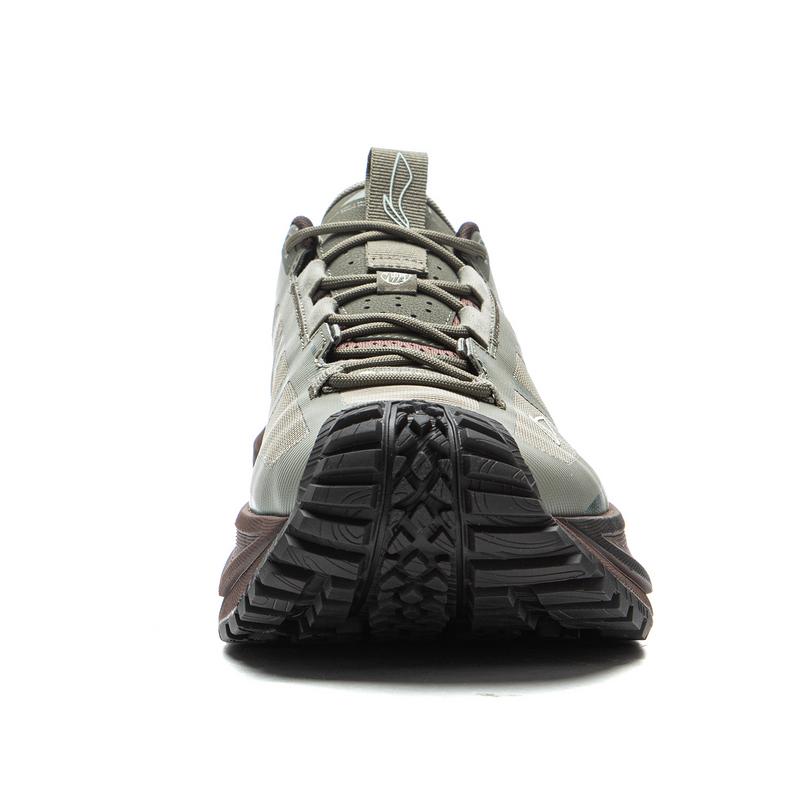 New LiNing CF Tracing, Xingchuan SE Cushioning Support Balance Low Top Hiking Shoes Unisex Withered Grass Gray AHTV015-15