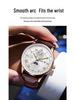 Men's Genuine Leather Waterproof Swiss Quartz Watch