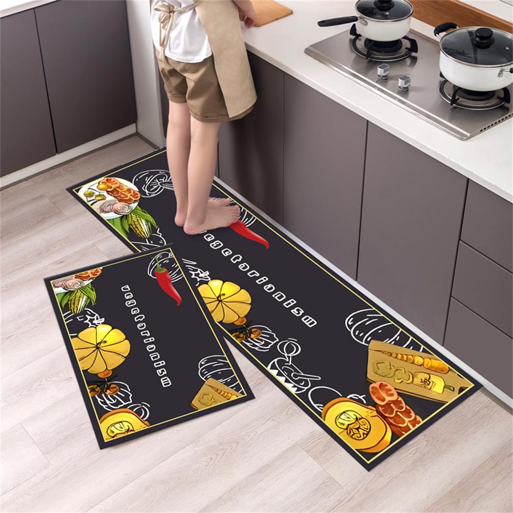 Küchenbodenmatte Fußmatte Badezimmer Wohnzimmer Eingang Bodenmatte Heimdekor Teppich Rutschfest Maschinenwaschbar Bereichsteppiche
