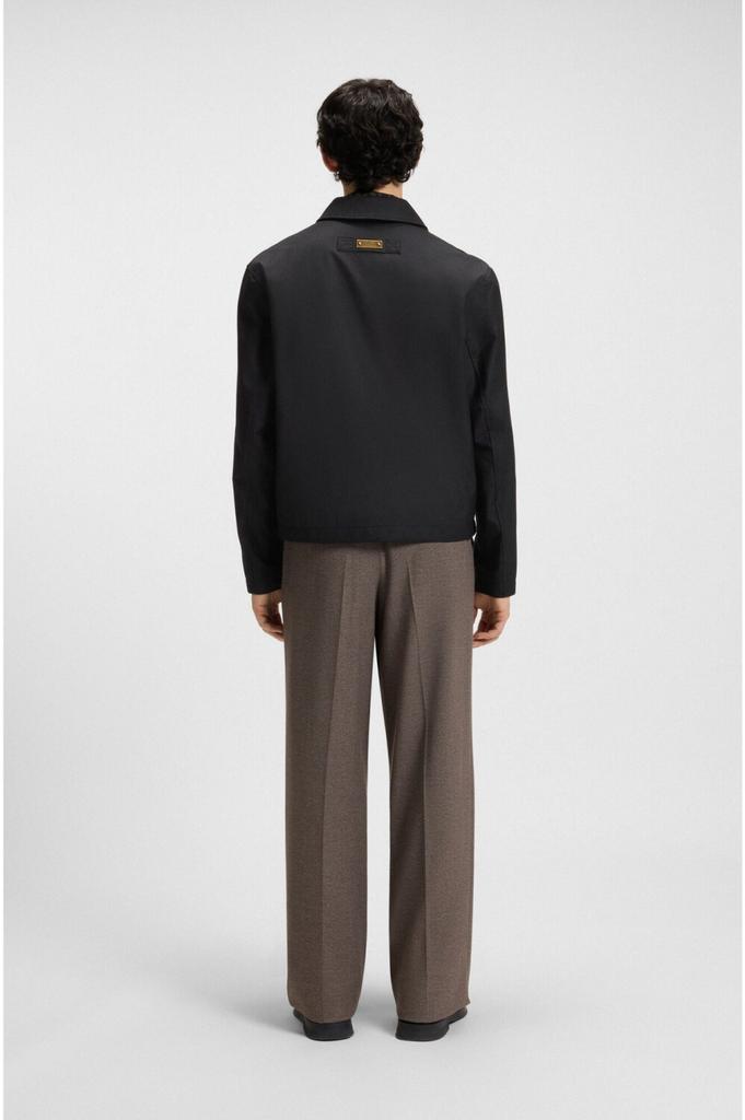Mid-season Jacket HUGO Cotton Jacket Regular-fit with Waxed Finish - Style Bapo2531 50544628 Black
