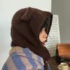 Winter Bear Ear Hat for Teens Keep Warm Protecting Ear Hat Windproof Outdoor