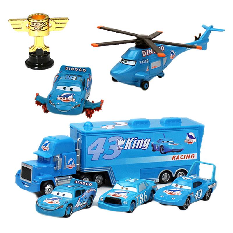 Disney Pixar Cars 3 2 Lightning McQueen The-king Chick Hicks mack Onkel Feuerwehrauto Legierung Druckguss Spielzeugauto Kindergeschenk Jungenspielzeug