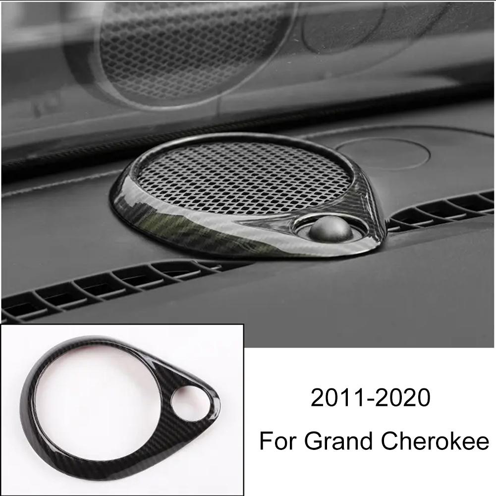 Dashboard Speaker Ring Cover Trim For Jeep For Grand For Cherokee 2011-2020 Auto Speaker Ring Cap Decor 12.5*10*2cm