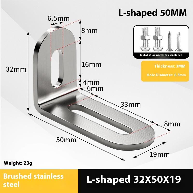 

2Pcs Stainless Steel Adjustable 90 Degree Angle L-Shaped,Corner Code,Multiple Sizes Suitable For Cabinets Furniture