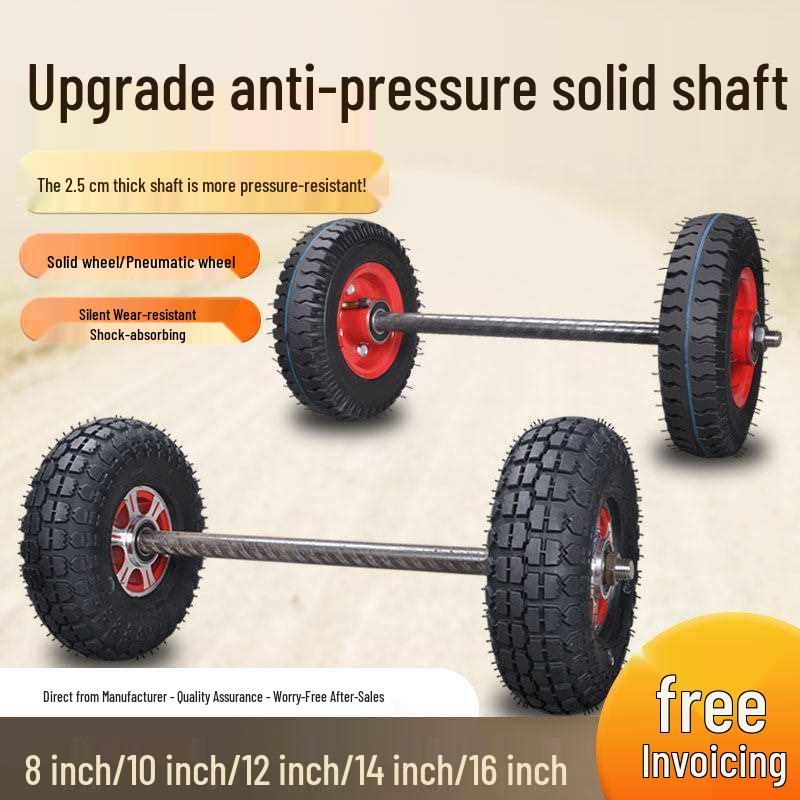 Tiger Wheel: 6-12 inch Iron Core Solid Rubber Wheel with Bearing for Hand Trucks Other