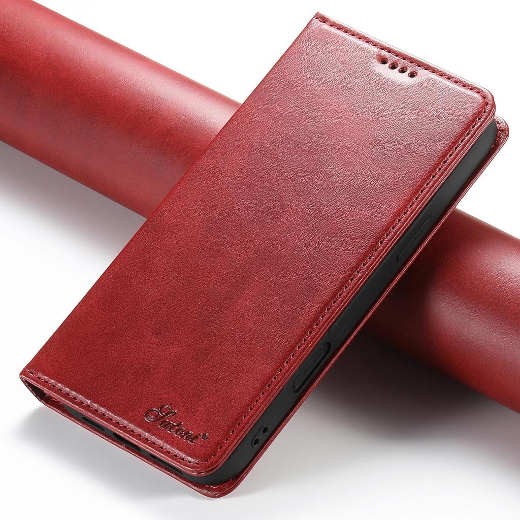 iPhone 17 Pro Max & Samsung S25 Ultra Leather Flip Case with Card Slot & Stand