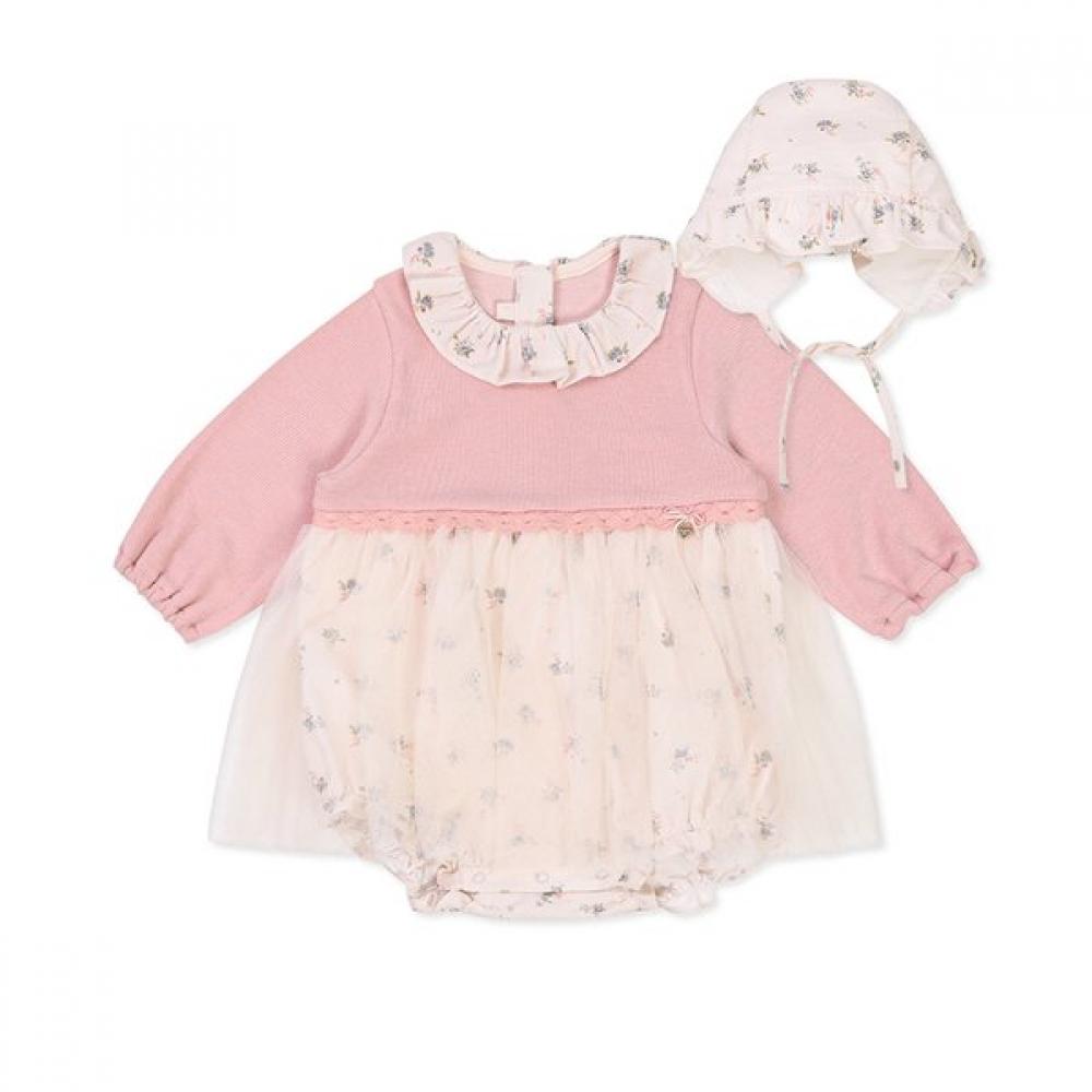 ORGANICMOM Flora Ginsoba Body Suit Bonnet Set Mkftqs01