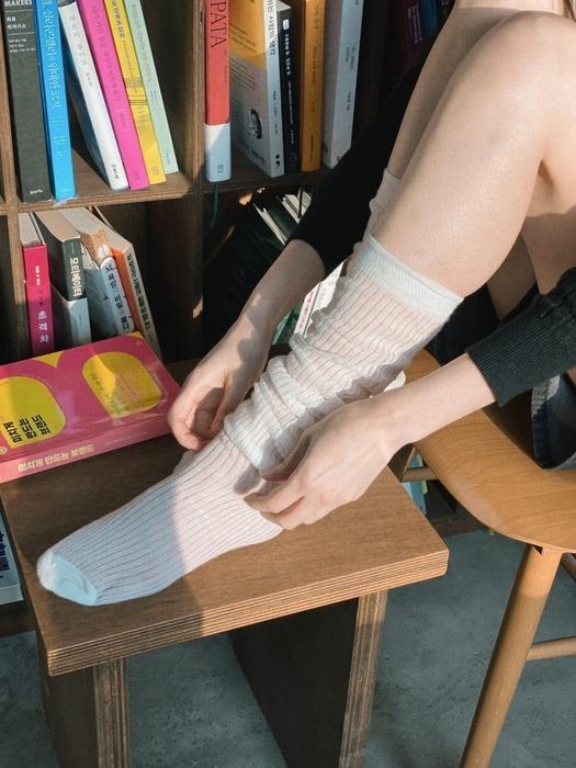 RNOT School See-Through Knee Socks