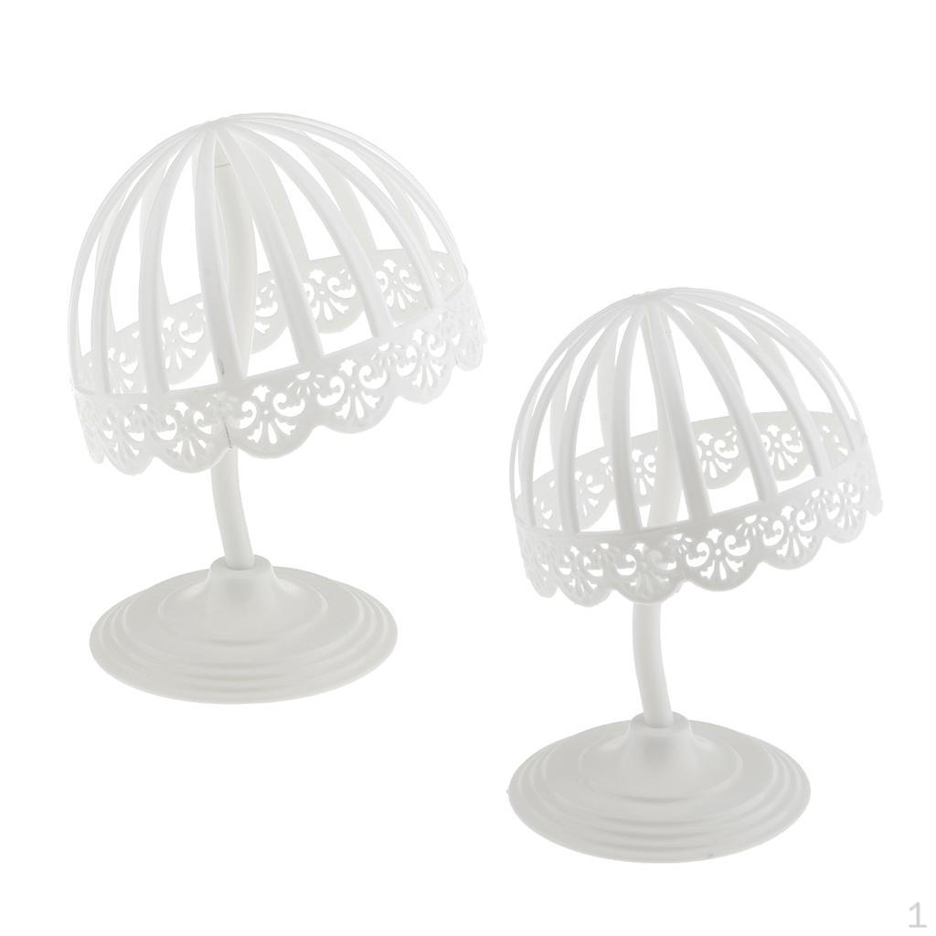 

2Piece Plastic Baby Hat Cap Storage Display Holder Hair Wig rack and shelf Stand