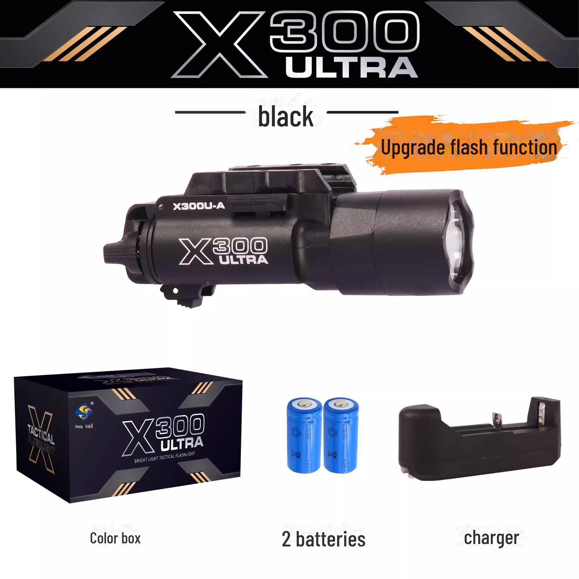 

Alloy X300U Tactical Under-Hung Strobe Lightlight 500 Люмен, металевий фотоелектричний портативний ліхтарик Glock