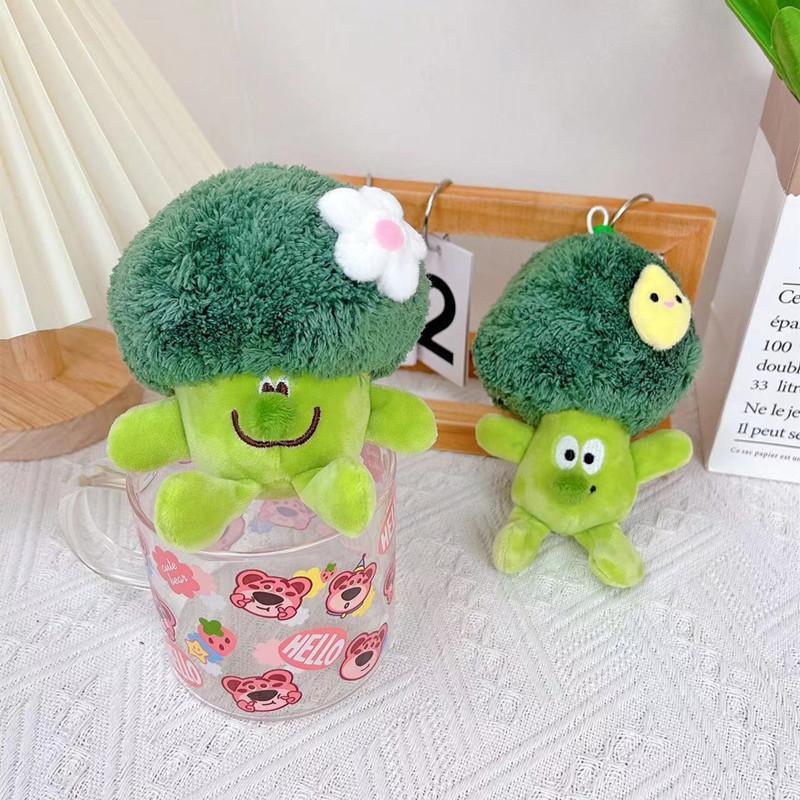 Jucării Drăguț Nou Legume Broccoli Pandantiv Creativ Jucărie de Plus Breloc Geantă Decorație agățată pentru cupluri