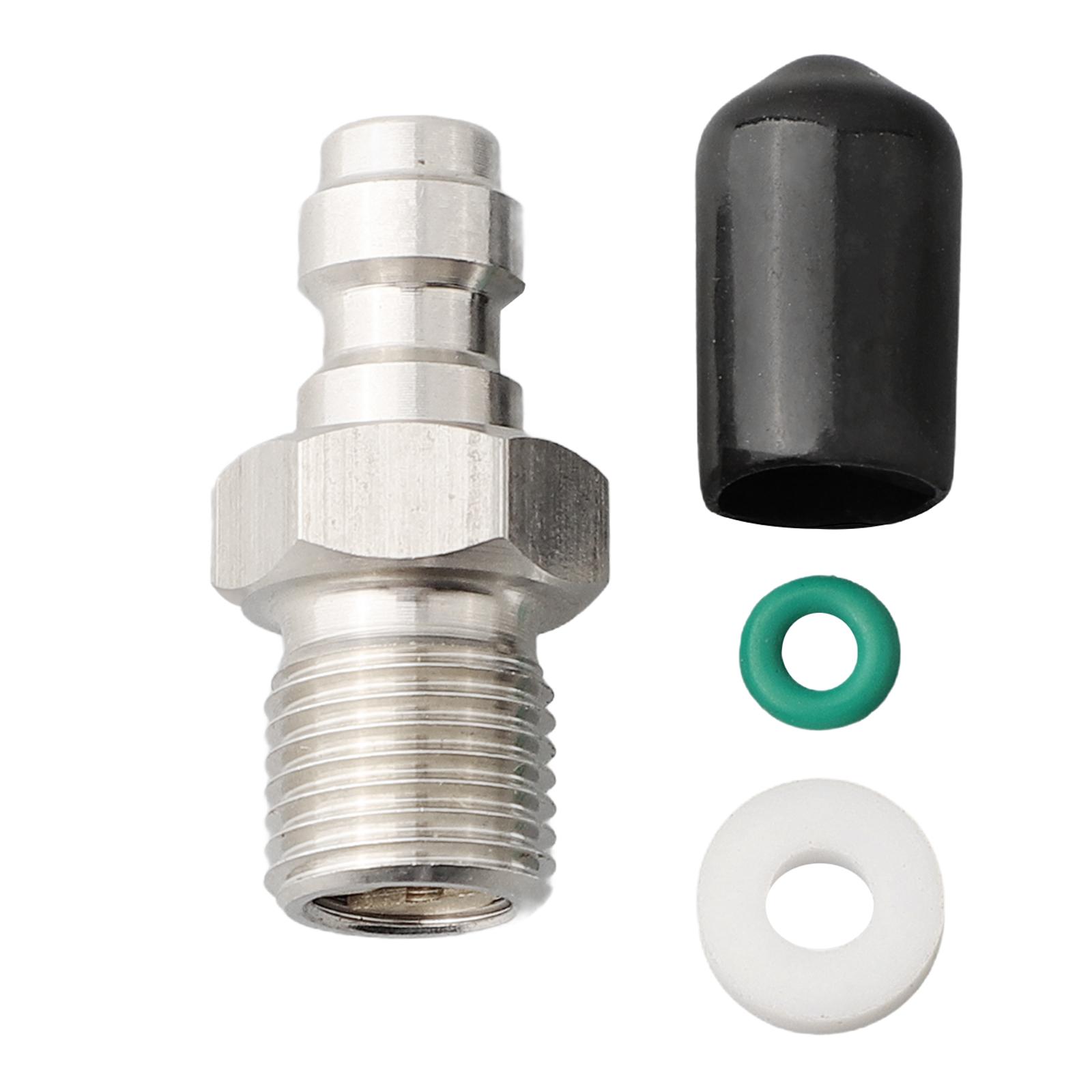 

8MM One-Way Valve Filled Pacifier Stainless Steel Quick Connector Male For Air Conditoner Repair Tools Accessories