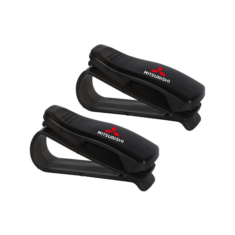 Car Eyeglass Holder Glasses Storage Clip For Mitsubishi Outlander L200 Lancer EX Asx Pajero Colt Galant RALLIART Triton
