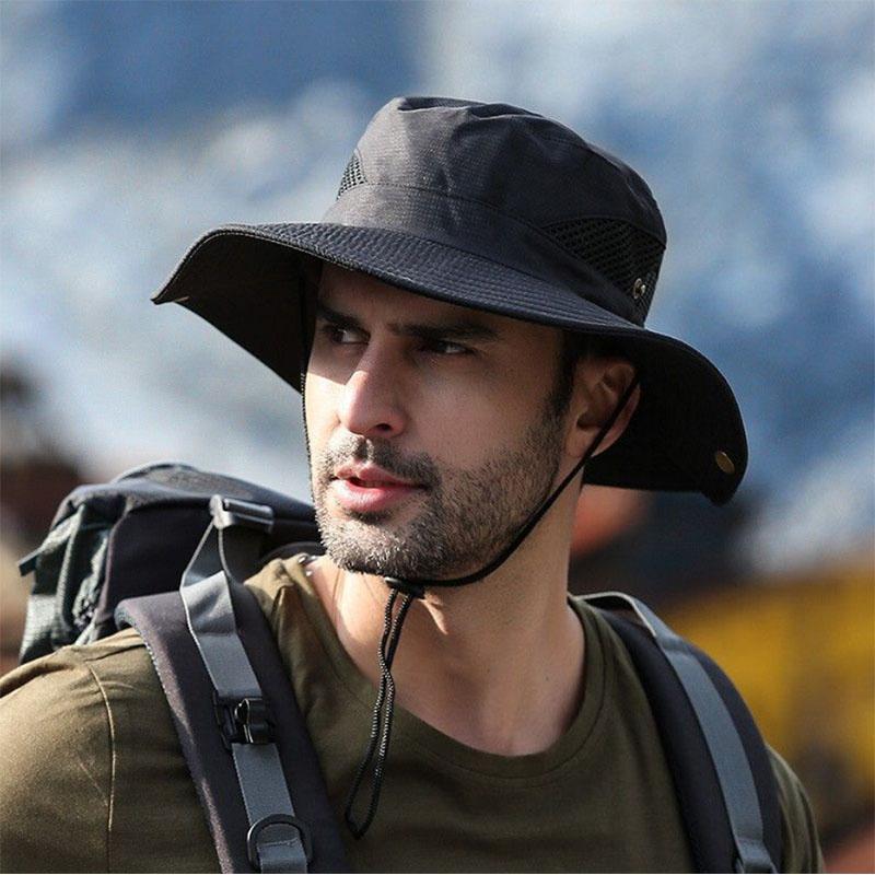 Hat Sunshade Face Fishing Hat Summer Outdoor Hiking Hat Waterproof and UV Protection