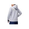 Li Ning Serie Fitness Stampa Lettere Semplice Corsa Outdoor Alta Elasticità Felpa Cardigan con Cappuccio Uomo Felpa Grigio Nebbia AWDU067-5