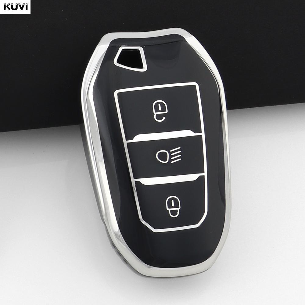 For Peugeot 2008 3008 4008 5008 308 408 508 Citroen C1 C2 C4 C6 C3-XR Picasso Grand DS3 DS5 Shell TPU Car Smart Key Case Cover