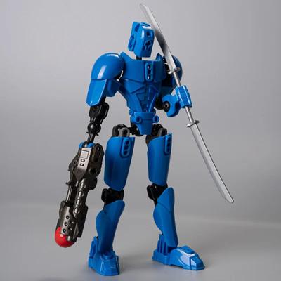 DIY MOC Vícekloubový Pohyblivý Biochemický Kanohi Kostra Dětská Hračka Robotická Zbroj Všestranná Panenka Bojovník na Dárky