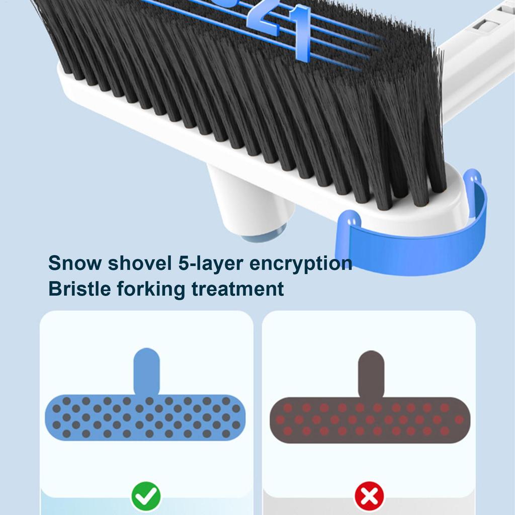 Snow Brush for Car Adjustable Long Handle Cleaner 360 Degree Pivoting Car Ice Scraper for SUV Truck Vehicle Sedans Scooters Roof