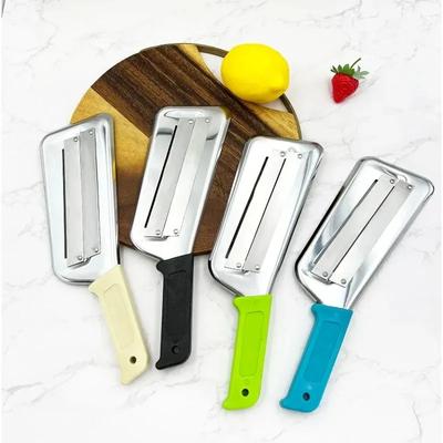 Nerezový ruční kráječ zelí, škrabka na zeleninu, kuchyňský ruční kráječ pro přípravu domácího coleslawu nebo kysaného zelí