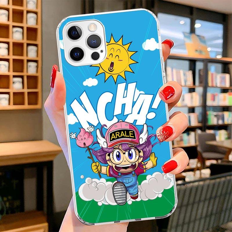 Dr Slump Arale Anime Cover Phone Case For iPhone 16 17 Air 15 14 Pro Max 16E Phone Case 13 Mini 12 11 7 SE 8 Print Pattern Fit C