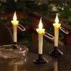 4/6pcs Halloween Solar Candle Lights 2 in 1 Ground Lamp Decorative Desktop Candle Lamp  Outdoors