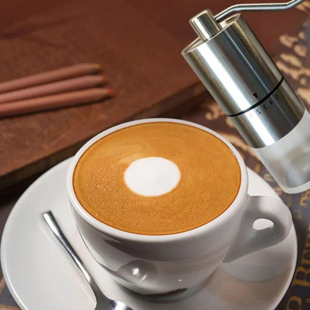 Detachable Coffee Bean Grinder Clear Bin Portable Coffee Grinding Machine  Espresso Preparation