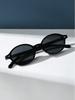 1Pc New Retro Oval Sunglasses, Uv Protection, Versatile for Commuting and Traveling, Trendy, Same Style for Men and Women