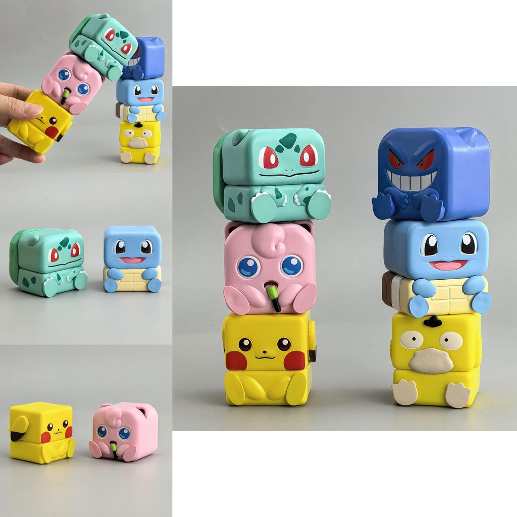 Pokemon Pvc Magnet Stackable Figures For Stress Relief Collectible Toy For Kids And Adults