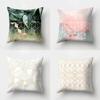 Winter Warm Home Decor Car Seat Cushion Cover Geometric Printed Pillow Cases Peach Skin Cashmere