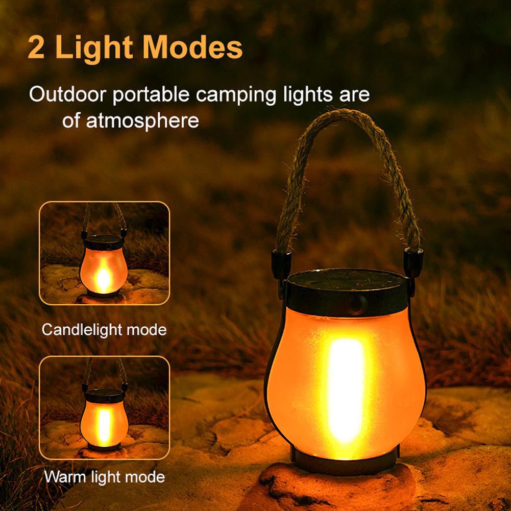 Flame Solar Lights Waterproof Solar Flame Lights Outdoor Weatherproof Night Bulbs Hangings Lamp For Patio Porch Backyard Yard