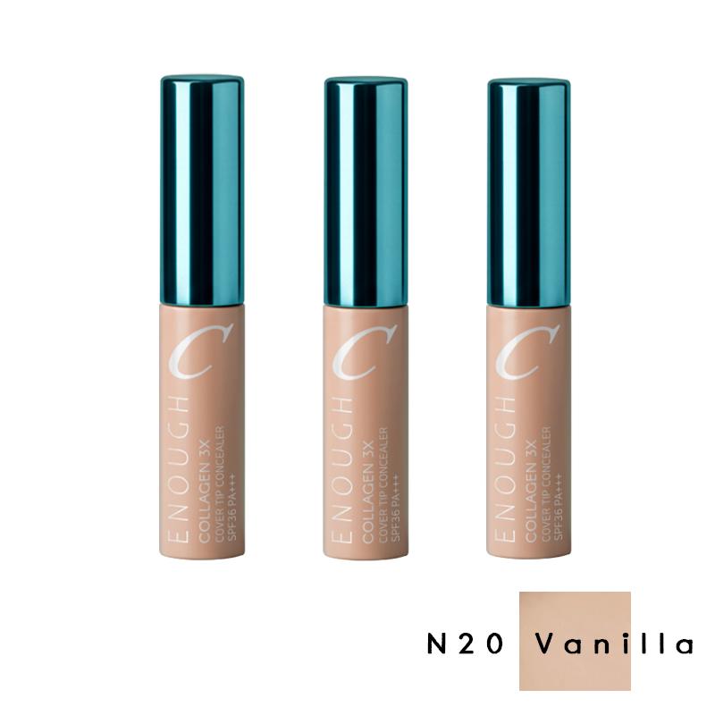 ENOUGH Collagen 3X Moisture Cover Tip Concealer SPF36 PA+++ 9g (9 Options)
