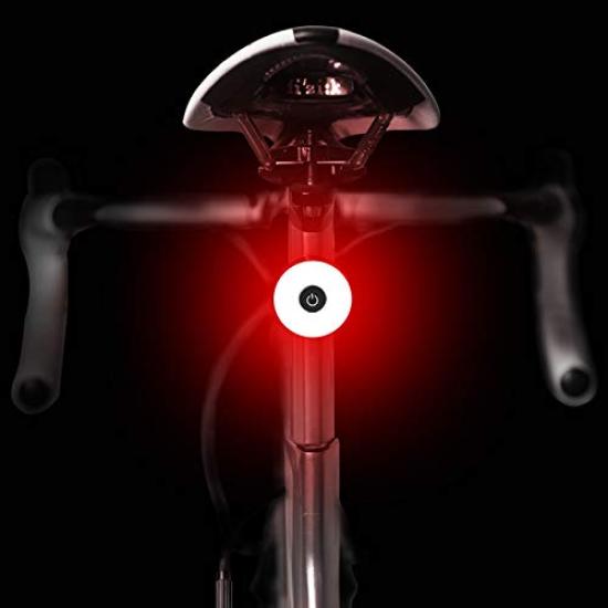 Ziyue Safety Bicycle USB 4 Lighting Rear Light Light, Taillight, Rechargeable, High-Brightness LED, Waterproof, Modes, (Y-Round Taillight)