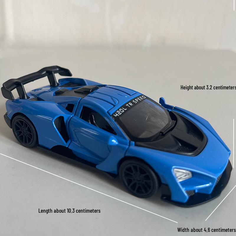 1:43 Alloy Pull-Back Sports Car Toy Figurine for Kids - Claw Machine Gashapon Gift.