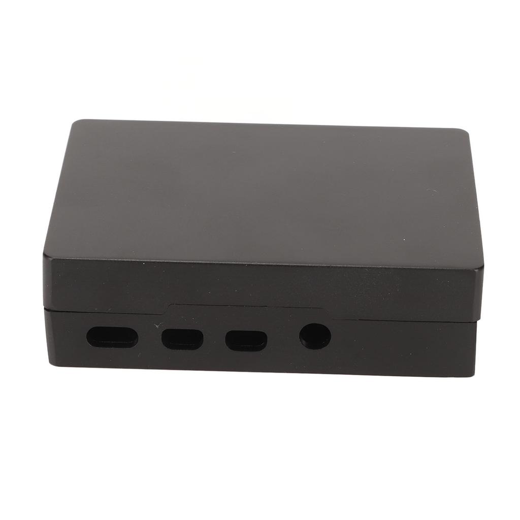Heatsink Case Aluminium Alloy Cooling Metal Case with Multiple Interfaces for RasPi 4b Black