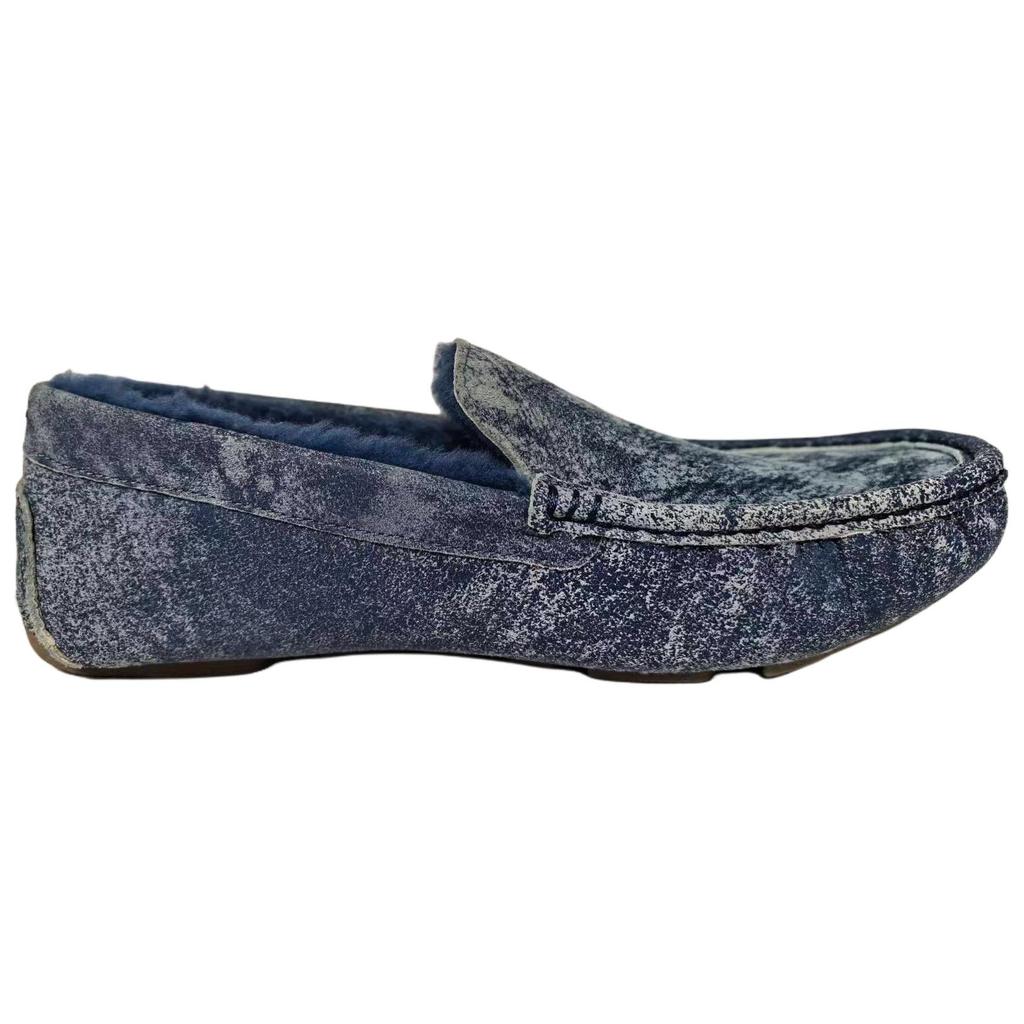 UGG Henrick Twinface Sheepskin Versatile Casual Loafers Men Loafers Blue 1092549-DEN