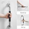 Bathroom Grab Bar Toilet Shower Bathtub Handicap Support Balance Grab Bar Stainless Steel Non slip Rubber Safety Rail