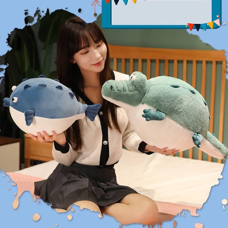 Plush Alligator Velvet Toy Cute Cartoon Animal For Kids Room Decor Gift Doll