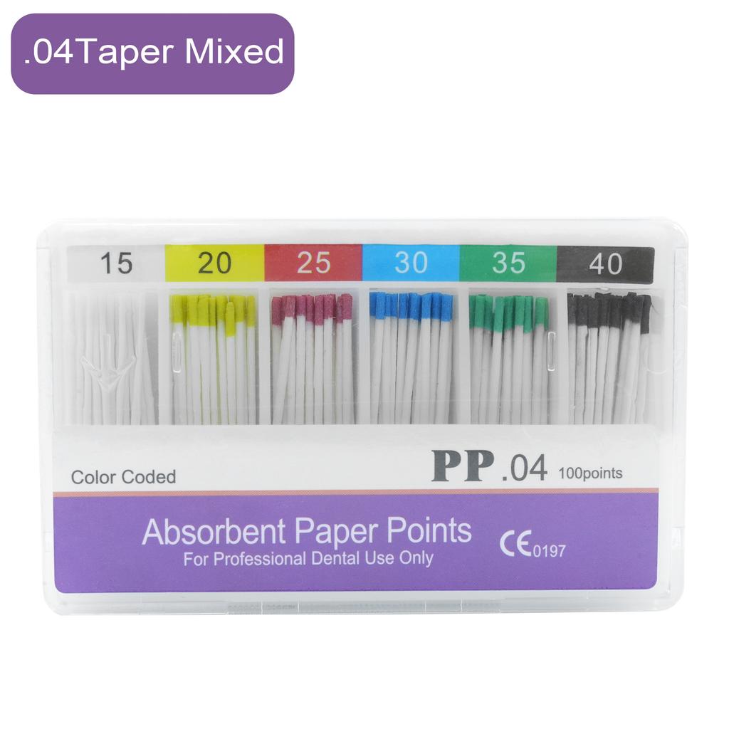 Dental Absorbent Paper Points Moisture Absorbing Paper Tips Taper 0.02 0.04 0.06 Endodontics Dental Clinics Consumables